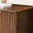 Mid-Century Modern 34" Accent Cabinet With 2 Fluted Doors-39196355