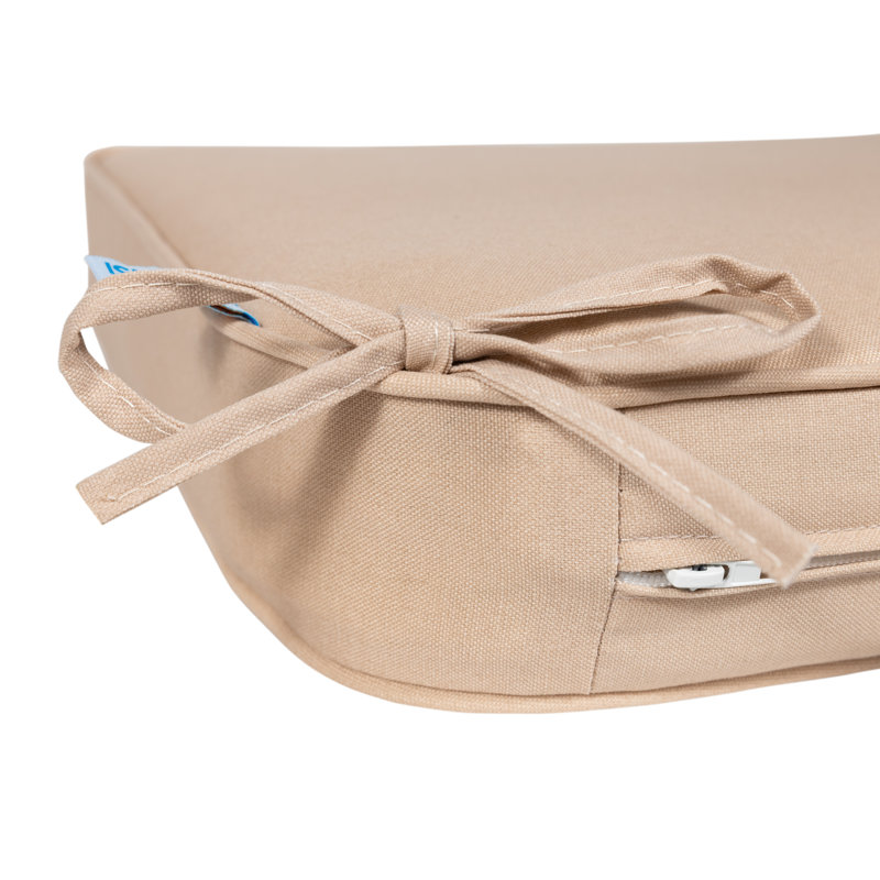 Outdoor Square Pillow Cover & Insert, Champagne