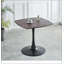 Table de salle à manger spéciale, table de salle à manger en panneau de fibres à densité moyenne, table de cuisine, noir et noyer-322078885-322078881