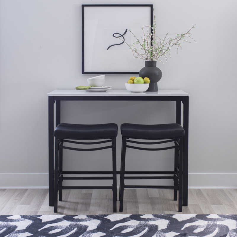 Aden 3PC Faux Marble Pub Set
