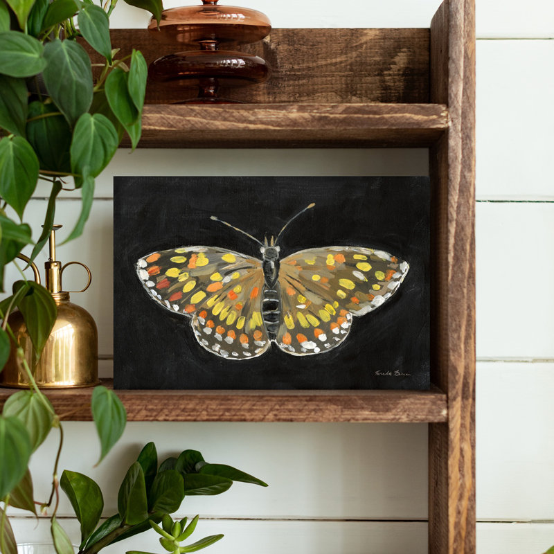 «Bold Butterfly II», art mural contemporain, H 12 po x l 18 po