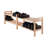 12 Pair Stackable Solid Wood Shoe Rack