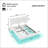White  Boucle Floating Bed With Light