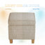 Repose-pieds carré avec rangement 17,5 "Asha-1316147425