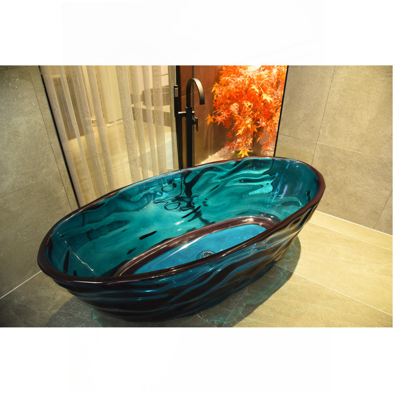 Baignoire de trempage autoportante à surface solide de 67 pouces matte 25S51-17PS