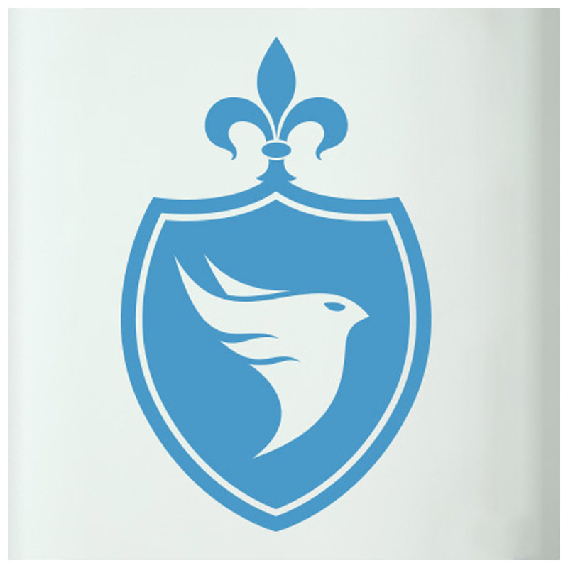 Animals Wall Decal, Blue