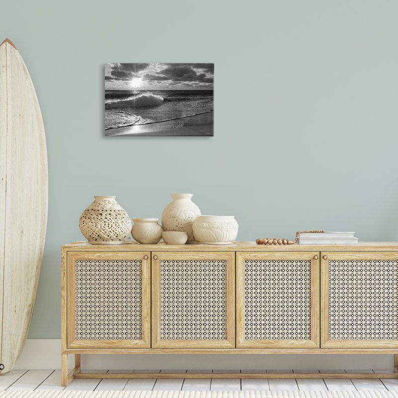 «Sunset Crashing Wave» par Lori Deiter, H 16 po x l 24 po