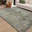 Pearl Hand Woven Silk and Wool Geometric Area Rug-1413666663