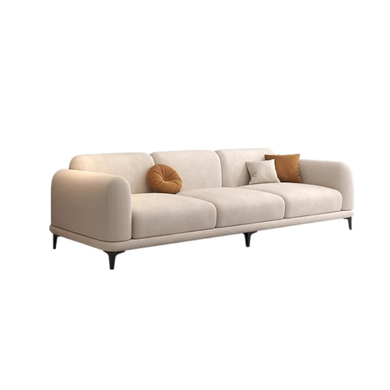 Canapé moderne en flanelle simple, H 31,49 po x l 85,03 po x P 33,46 po, 3