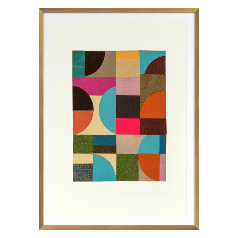 The Blue Quarter Print by Burgess, Andy, Gold Single Picture Framed, 24'' H x 18'' W