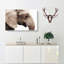 Portrait Of An Elephant In Abstract - Wrapped Canvas-55338949