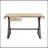 Gold Aluminum Rectangular Writing Desk
