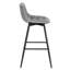 Upholstered Counter Stool with Metal Frame-61601235