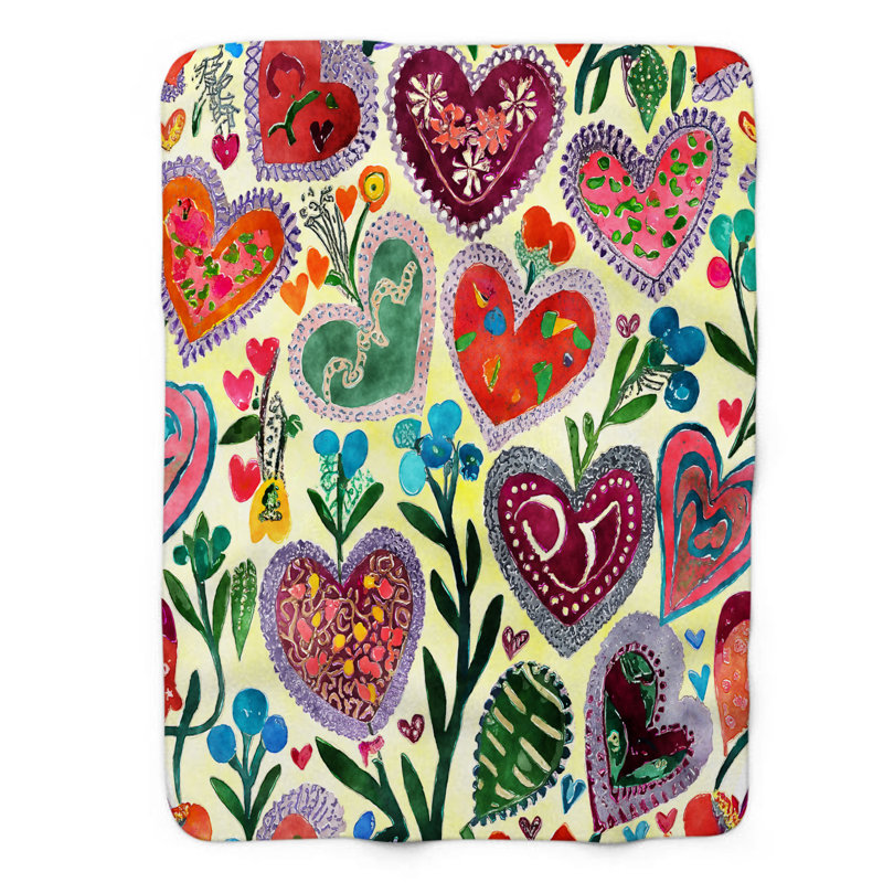Jeté Colorful Love Splash, L 50 po x L 60 po