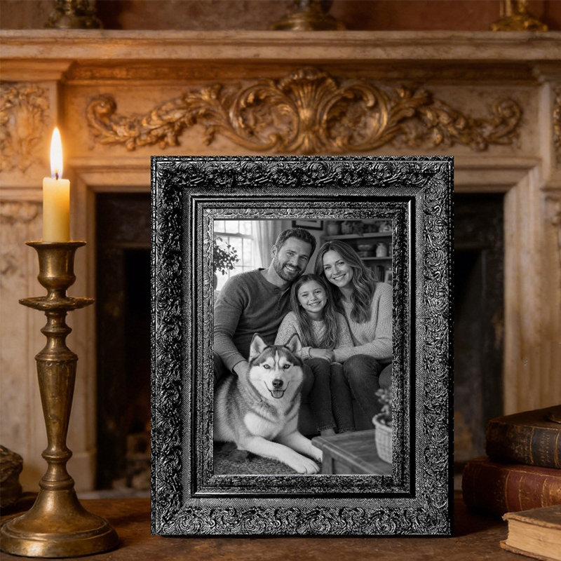 Cadre photo classique noir moderne 1PC 11 "x 14" avec changement facile de photo, Noir, 1, L 11 po x H 14 po