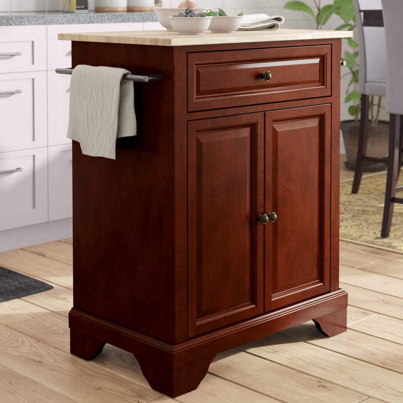 Hedon 31 " W Kitchen Cart, Vintage Mahogany