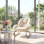 Mid-Century Corduroy Upholstered Rocking Chair with Memory Foam Cushion Solid Wood Leg for Living Room