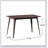 1 Piece Rectangular Dining Table without Chair