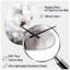 Horloge murale florale blanche-105569231