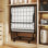 Lit pliant portatif avec matelas et lit simple avec structure en métal robuste