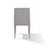 Chaise d'appoint en tissu gris clair
