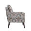 Fauteuil d'appoint avec pieds en bois massif
