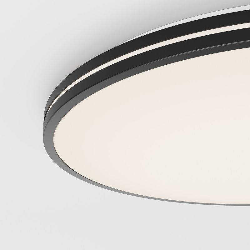 Kajan LED Semi Flush Mount, Black