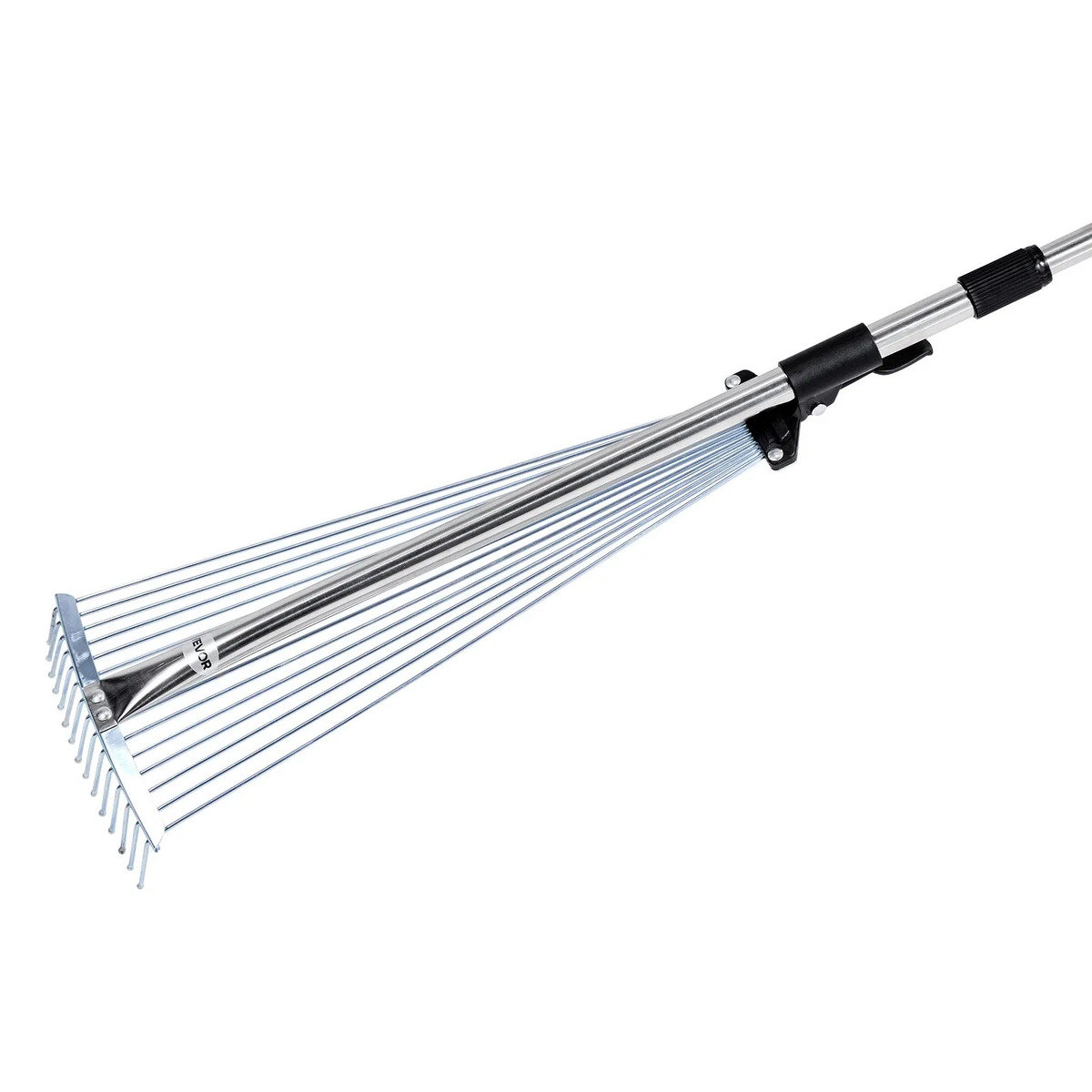 EvoNet 15-tine Leaf Rake, Heavy Duty Stainless Steel Lawn Rake (62.99in ...