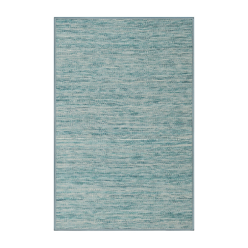 Tapis abstrait gris / vert mer, Rectangle 2 pi x 5 pi