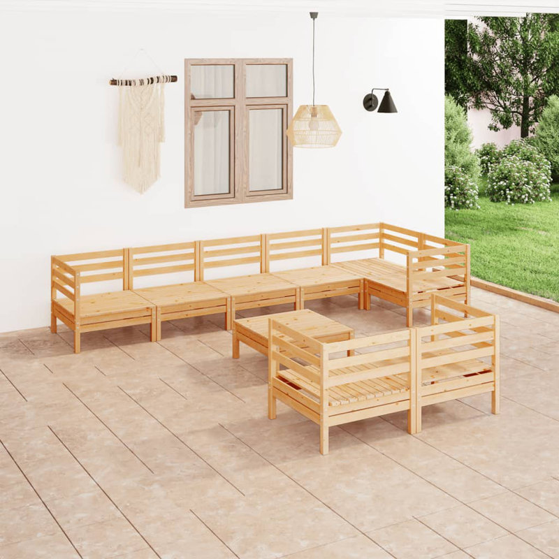 VidaXL 9 Piece Complete Patio Set