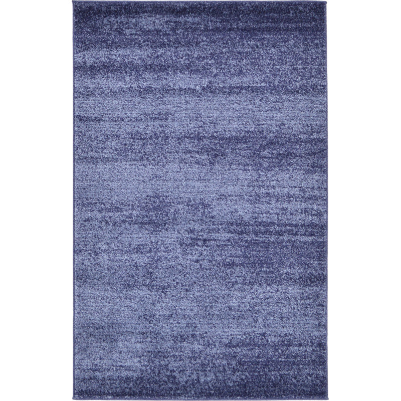 Tapis bleu marine Franchester, Rectangle 3 pi 3 po x 5 pi 3 po