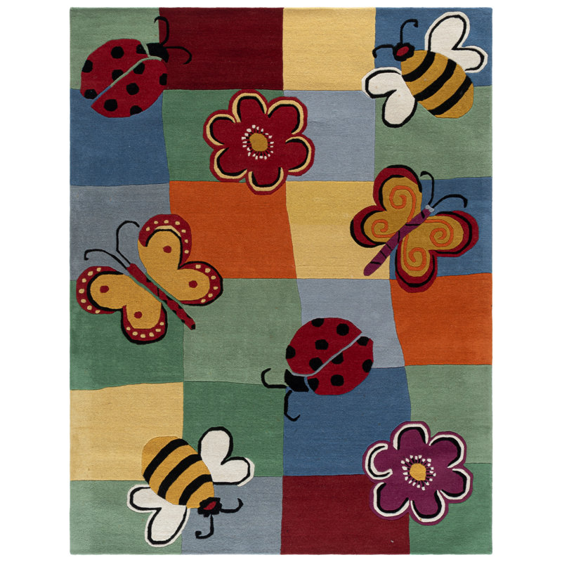 Claro Hand Tufted Indian Wool Rug, Rectangle 8' x 10'