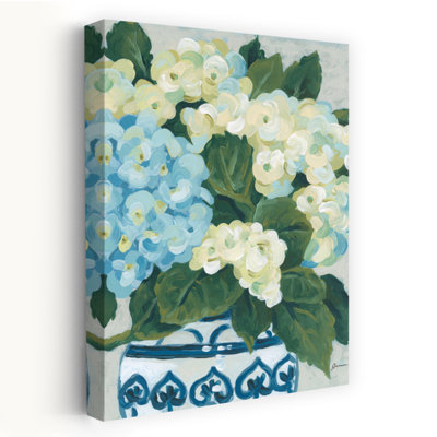 Spring Hydrangea I Contemporary Hydrangea Flower Wall Art Print