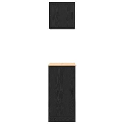 Garage Cabinets 2 Pcs Engineered Wood