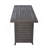 57 In Propane Fire Pit Table, 50000BTU, Retangular Outdoor Gas Fire Pit Table, Firepit Table With Lid & Wind Guard, ETL Certification, For Garden Backyard Deck Patio Camping Party