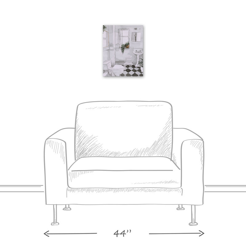 «Black and White», reproduction sur toile, H 14 po x l 11 po x P 1,25 po