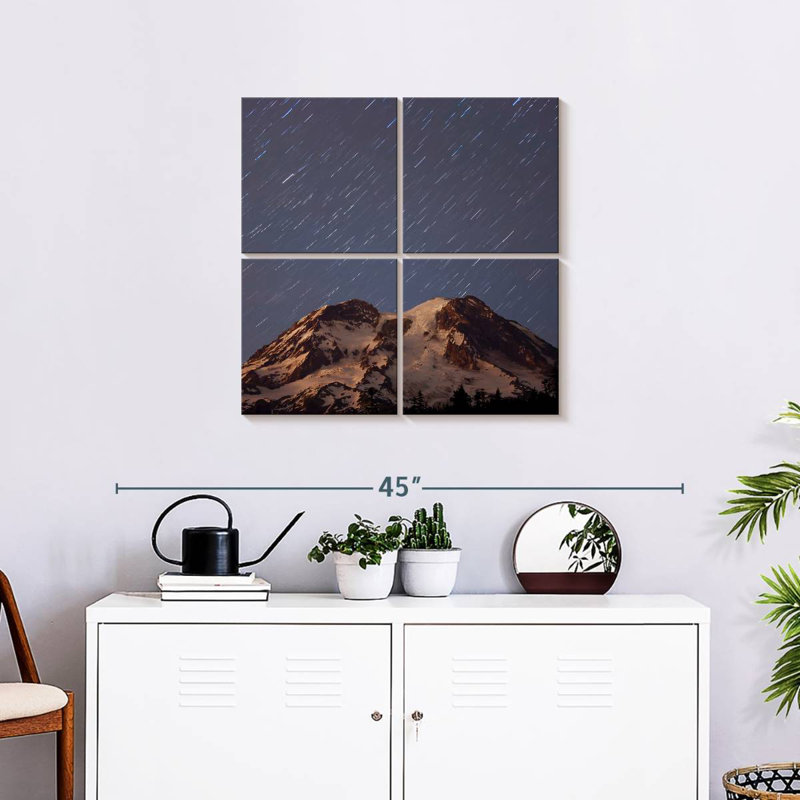 Traînées d'étoiles Alvord Mount Rainier, H 26 po x l 26 po