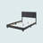 Elegant Transitional Black Full Bed For Restful Sleep