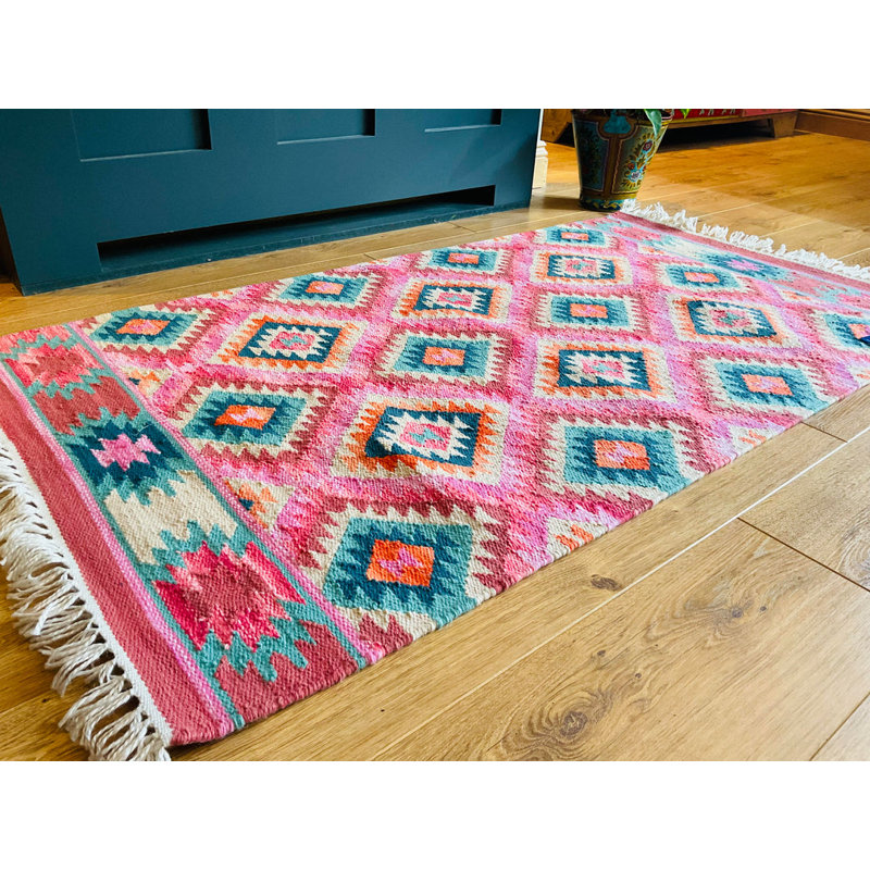 Ruhl Geometric Hand Woven Indoor / Outdoor Area Rug, Rectangle 75 x 135cm