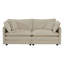Ensemble de causeuse et de chaise d'appoint 2 pièces en chenille pour un confort ultime et une élégance de salon moderne.-69845190