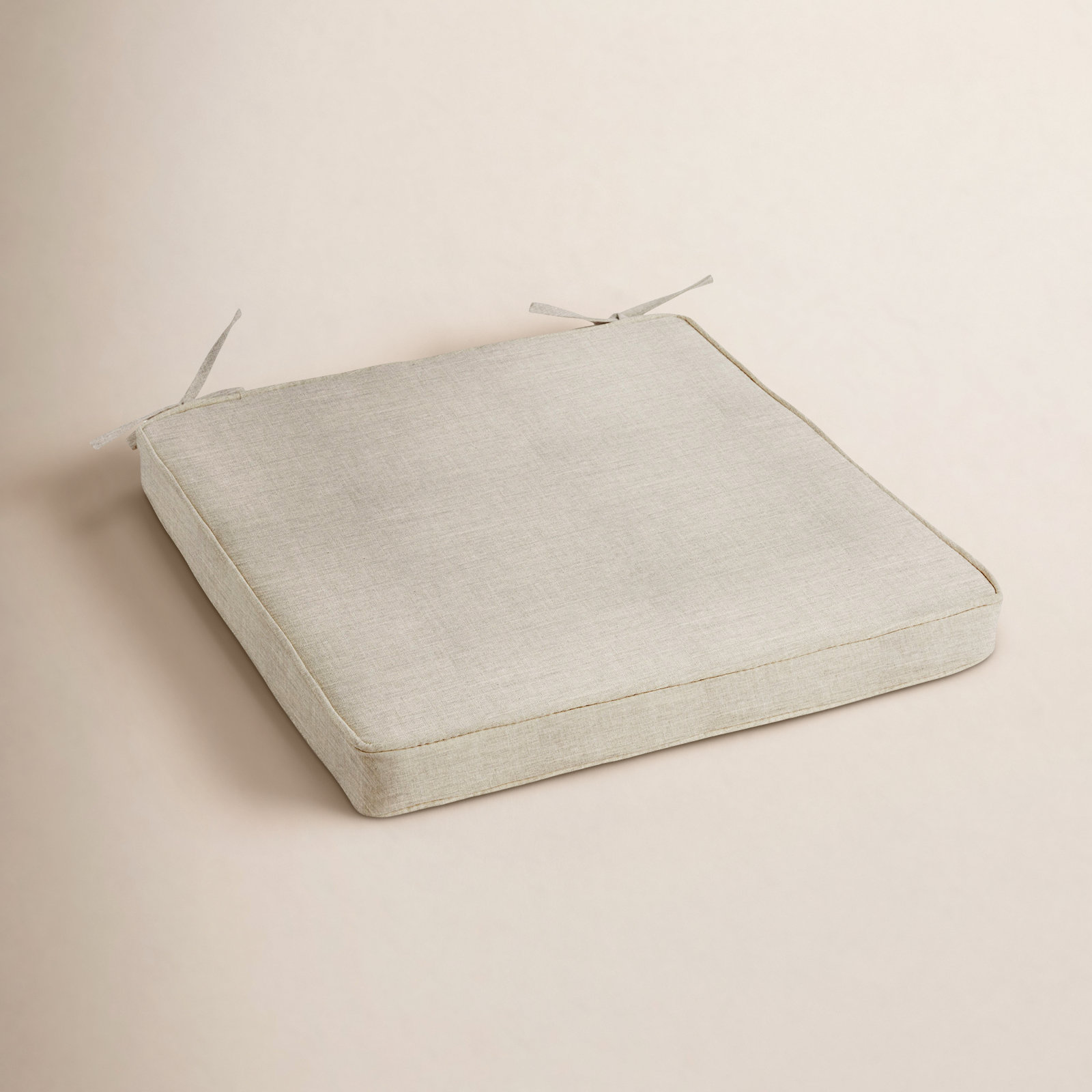 Sunbrella Outdoor Dining Chair Cushion, Cast Silver Sunbrella® Plainweave