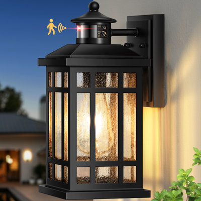 Motion Sensor Outdoor Wall Light, Adjustable Sensing Range Outside Lights for House