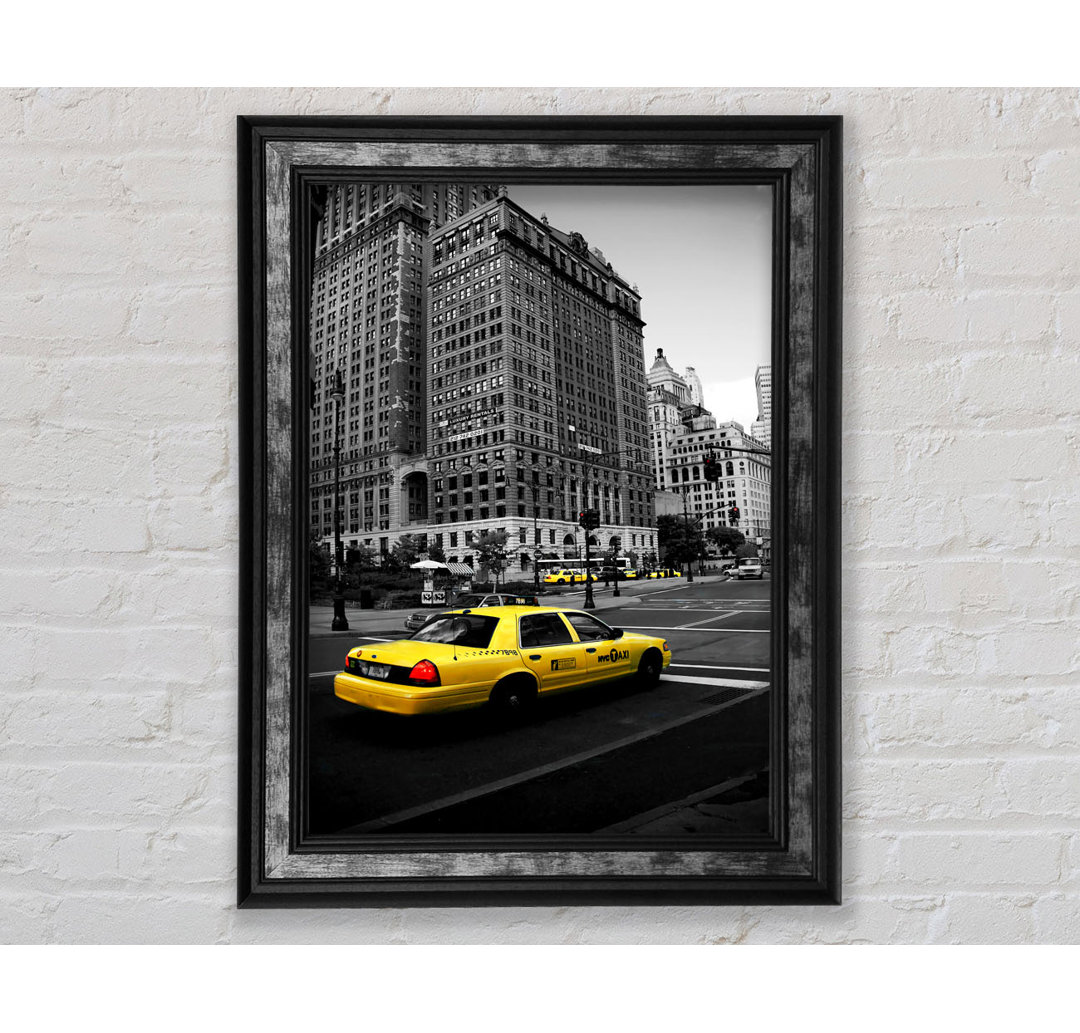 Nyc Yellow Cab - Einzelner Bilderrahmen Kunstdrucke