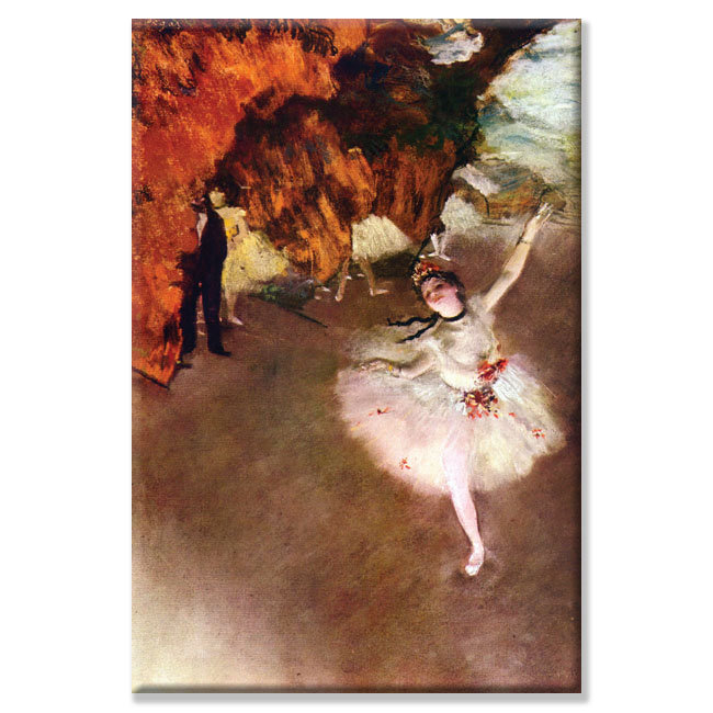 « prima ballerina » par edgar degas-impression, H 66 po x l 44 po x P 1,5 po
