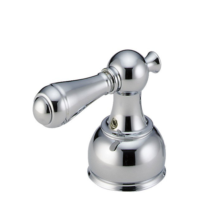 Robinet pour salle de bain à poignée levier en métal petit, Chrome