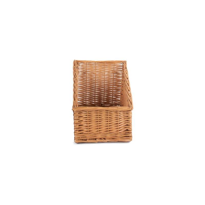 Wicker Sloped-Sided Display Basket, 25cm H x 38.5cm W x 25cm D
