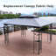 Remplacement de la couverture de pavillon de jardin à double toit 13 x 10 pi - Gris, auvent de protection solaire