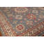 Tapis oriental gris à motif géométrique Kazak