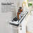 Glass Floating Shelf with Towel Bar