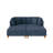 Seemab 4 - Piece Upholstered Navy Corduroy Modular Sectional with Pillow Back and Removable Ottoman-2012518601
